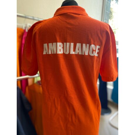 Ambulance galléros póló narancssárga 4XL